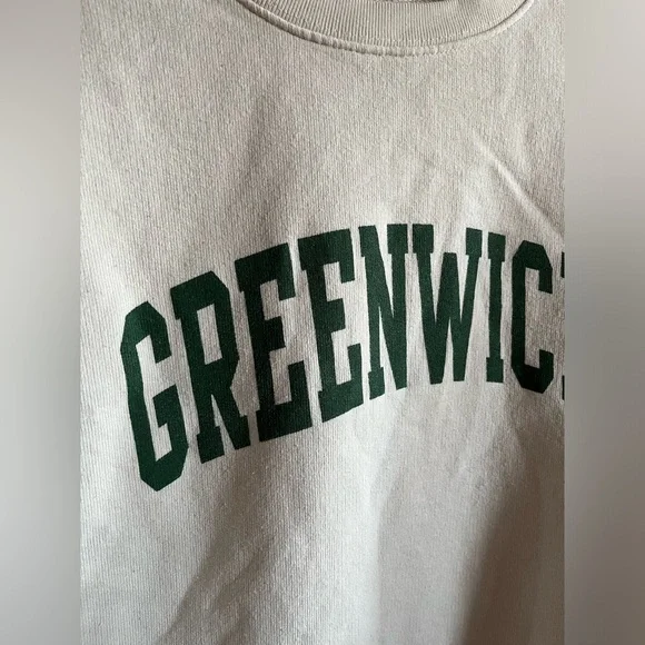 Brandy Melville John Galt Greenwich White Sweatshirt - Picture 4 of 8